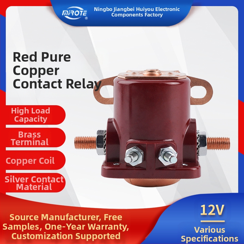 Dízel-generátor indító relé – elektromágneses relé, réz érintkezők, tömítéses védelem, MIROTE