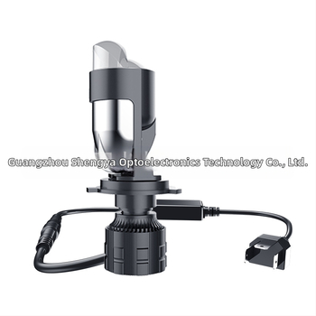 H4 LED autó lámpa kettős lencsével és fisheye fókuszú fényszóró, 40W, 13.6V, 8000 lm, IP68