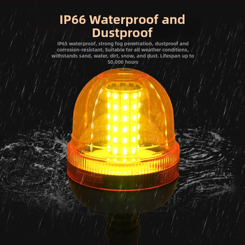 Προειδοποιητικό φως γεωργικών μηχανημάτων με 60 LED, τάση 12-24V, 2A, περίβλημα PC+ABS