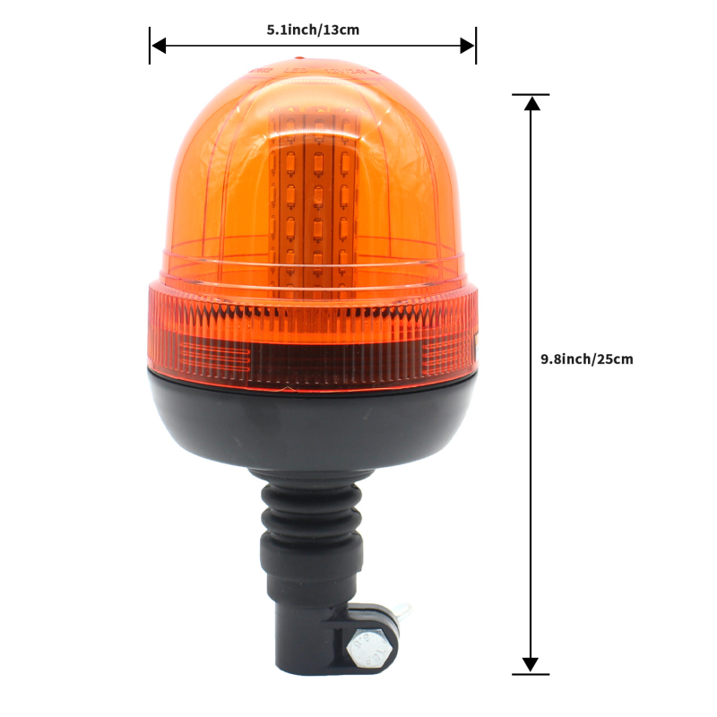 Προειδοποιητικό φως γεωργικών μηχανημάτων με 60 LED, τάση 12-24V, 2A, περίβλημα PC+ABS