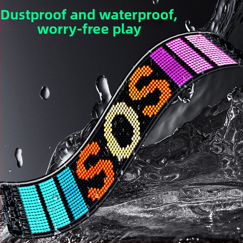 Автомобилен LED пикселен мек екран светлина, PU+FPCB, 2W, 5V, 12A, универсална съвместимост