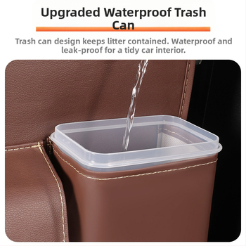 Кожена чанта за съхранение за задната част на автомобилната седалка — водоустойчива, устойчива на компресия, персонализираема, с печат на лого