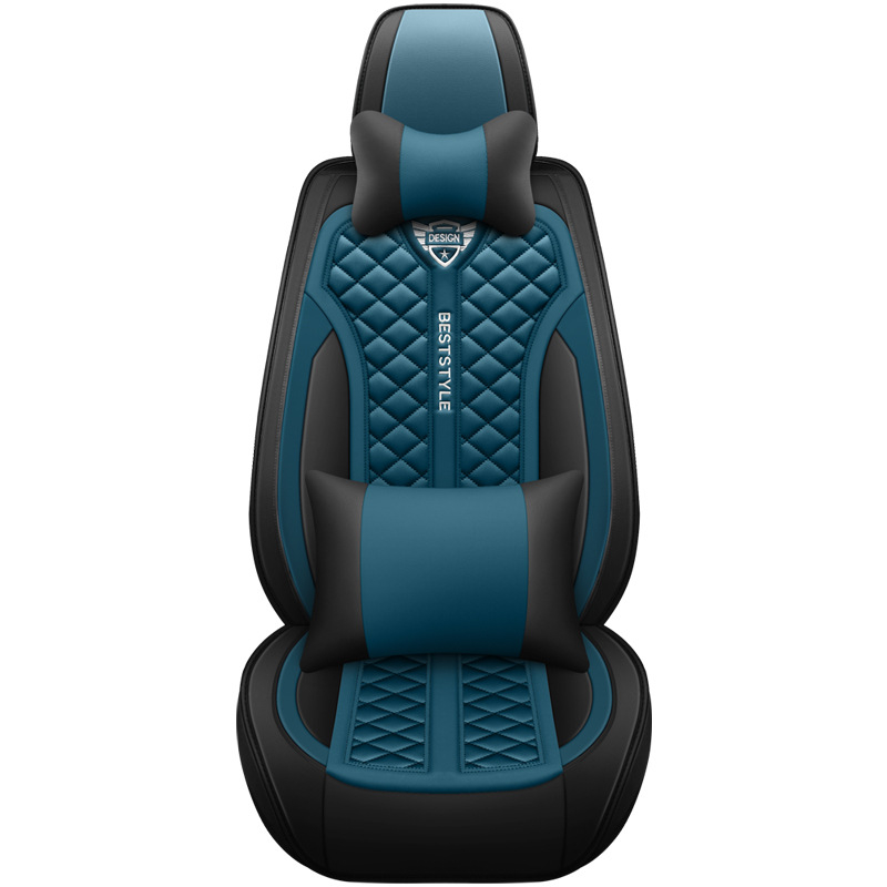 Ādas autovadītāja sēdekļa spilvens, ar dimanta šuvumu un pilnu pārklājumu; universāls piemērots pieciem sēdekļiem; pildījums: sūklis; zīmols: Cymbal Tree