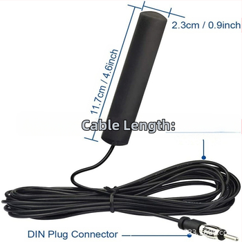 Qiyuntong ANT-1 κεραία patch αυτοκινήτου ραδιοφωνού, εμπρός και πίσω, FM σήμα