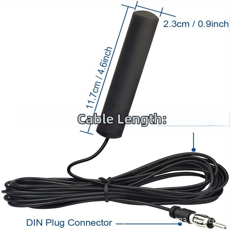 Qiyuntong ANT-1 автомобилна патч антена за радиоприемник, предна и задна, FM сигнал