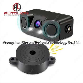 3-σε-1 μονάδα οπισθοπορείας με κάμερα radar και ενσωματωμένη οθόνη, συμβατή με όλες τις οθόνες, 12V, 170° πεδίο προβολής, ανάλυση 2MP, 2 αισθητήρες, έξοδος AV