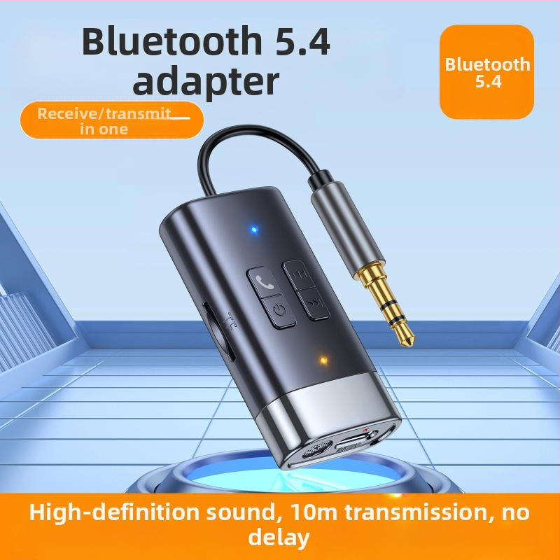 G76 Bluetooth 5.4 2‑in‑1 imtuvas‑siųstuvas AUX garso adapteris | Plug‑and‑Play, veikimo diapazonas 15 m