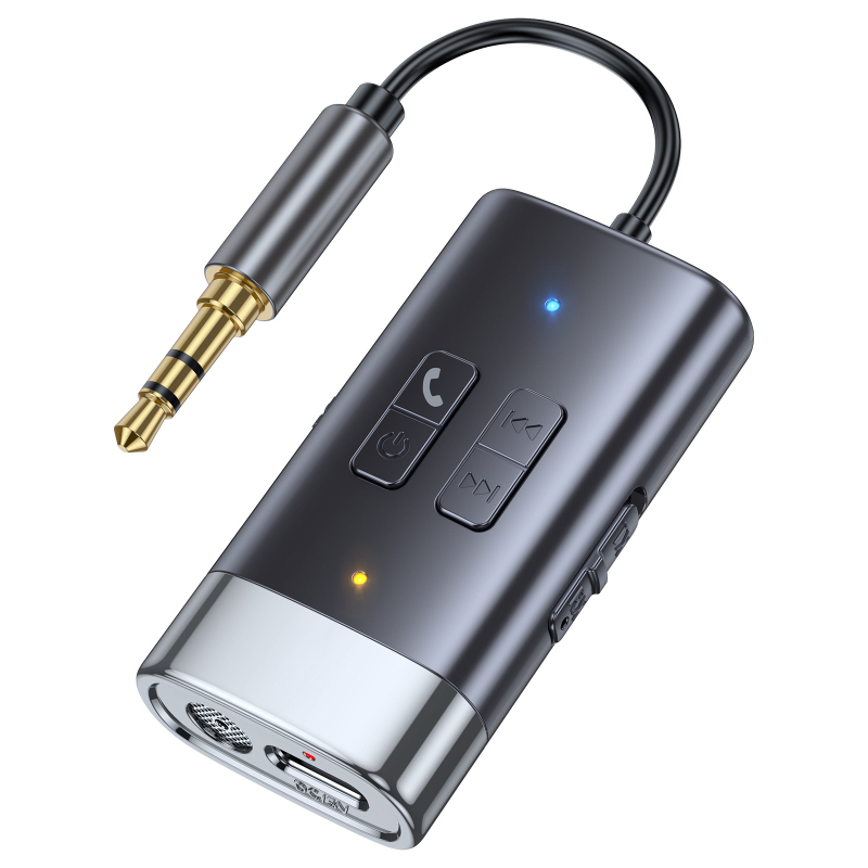 G76 Bluetooth 5.4 2‑in‑1 imtuvas‑siųstuvas AUX garso adapteris | Plug‑and‑Play, veikimo diapazonas 15 m