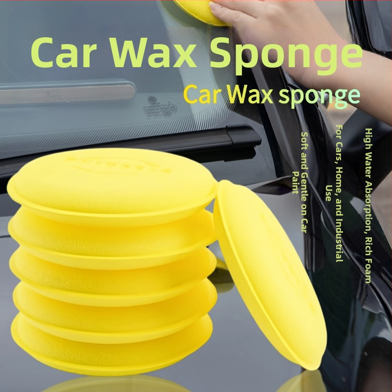 Εργαλείο χειρός εφαρμογής κεριού αυτοκινήτου με σφουγγάρι πολυουρεθάνης — κυκλικό άκρο, μάρκα Weilier Shield