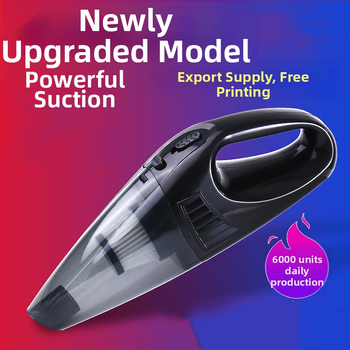 Autó mini kézi porszívó, 12V, 3500Pa, hordozható nedves-száraz tisztítás