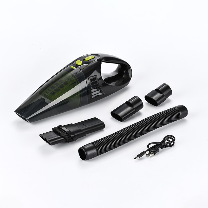 Autó mini kézi porszívó, 12V, 3500Pa, hordozható nedves-száraz tisztítás