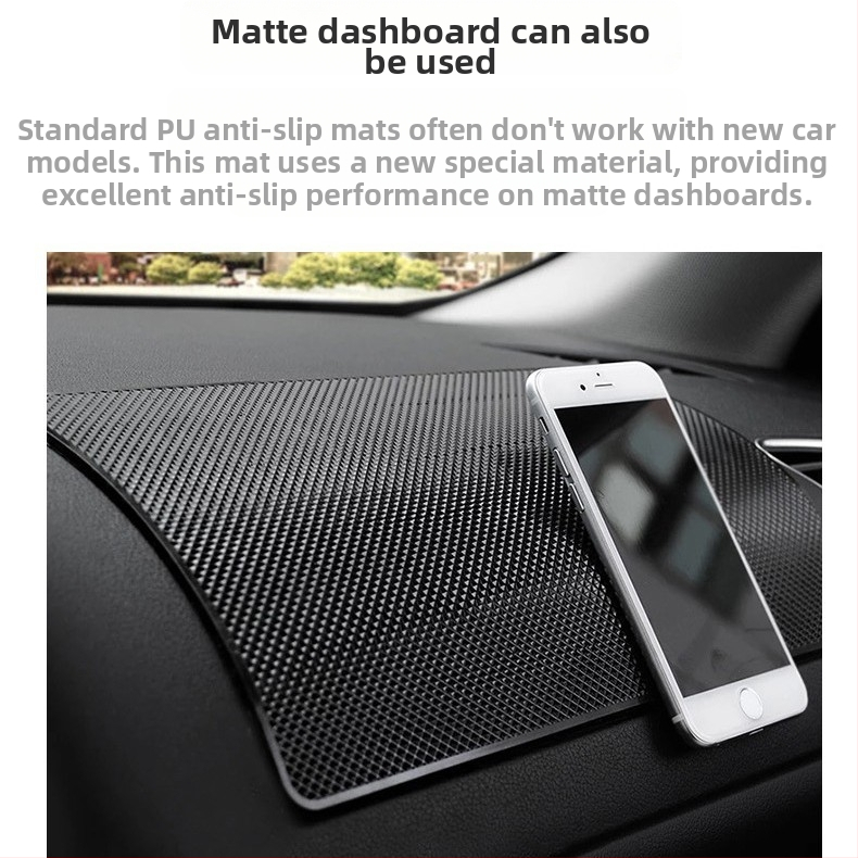 Антискользяща автомобилна подложка за таблото със стойка за телефон, PU материал, Mushang, персонализация и печат на лого, дизайн: Друг