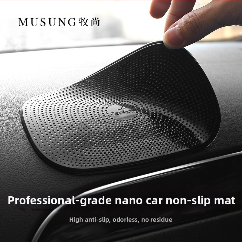 Антискользяща автомобилна подложка за таблото със стойка за телефон, PU материал, Mushang, персонализация и печат на лого, дизайн: Друг