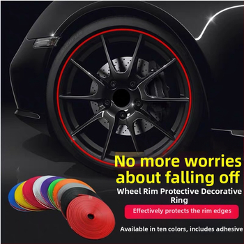 Kerékagy antiütköző szalag - gumi, testreszabható feldolgozás, modell: kerékagy matrica, általános kompatibilitás