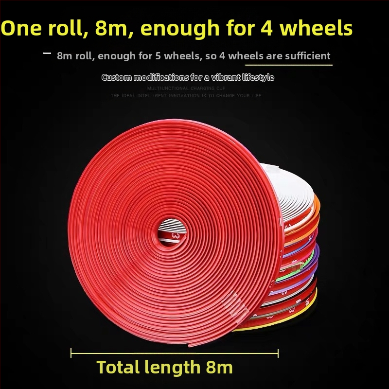 Антиколизиозна лента за джанта - гума, персонализирана обработка, модел: джантов стикер, общо приложение