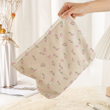 Τσάντα μακιγιάζ, corduroy ύφασμα, αναπνέουσα, αποθήκευση καλλυντικών, μοντέρνο μινιμαλιστικό στυλ