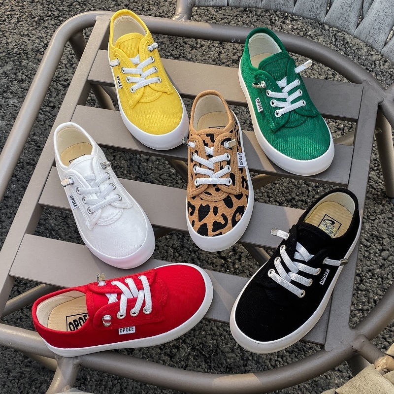 Παιδικά παπούτσια καμβά με χαμηλό ύψος, κλείσιμο με ελαστικό, κορεατικό στυλ, άνοιξη και φθινόπωρο (πάνω μέρος από καμβά; σόλα από καουτσούκ; vulkanized ραφές)