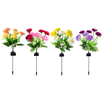 Εξωτερικό LED ηλιακό φανάρι Snow Lotus Lantern — ABS, IP65, 0.2W, 6–12h