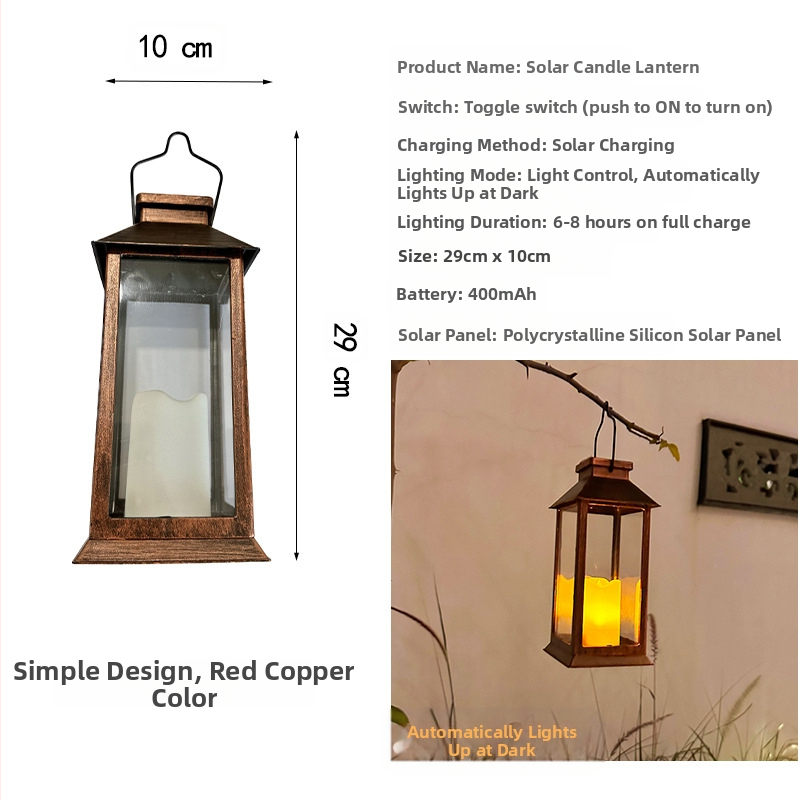 Napelemes kültéri LED gyertya lámpa indukciós kapcsolóval, IP44, 0.2W, 1.2V, gyertya-stílusú