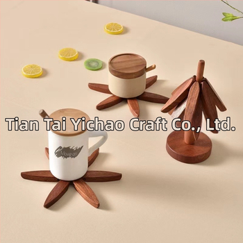 Ξύλινα πλακίδια για τραπέζι από μαύρο καρύδι — θερμοανθεκτικά, μονωτικά, διακοσμητικά για το τραπέζι (Yiteng, κινεζικό στυλ)