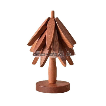 Ξύλινα πλακίδια για τραπέζι από μαύρο καρύδι — θερμοανθεκτικά, μονωτικά, διακοσμητικά για το τραπέζι (Yiteng, κινεζικό στυλ)