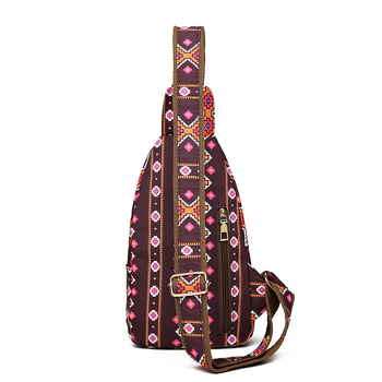 Платнена кръстосана чанта за пътуване, Оксфорд плат, цип за затваряне, вътрешен джоб с цип, полиестерна подплата, има междинен слой