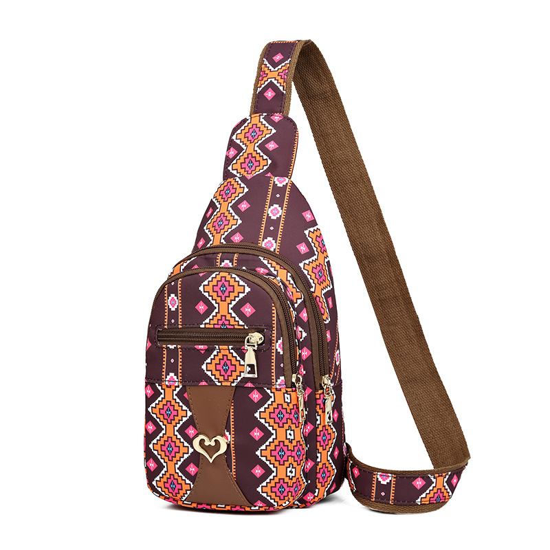 Платнена кръстосана чанта за пътуване, Оксфорд плат, цип за затваряне, вътрешен джоб с цип, полиестерна подплата, има междинен слой