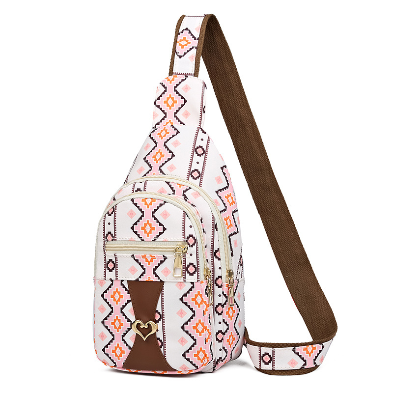 Платнена кръстосана чанта за пътуване, Оксфорд плат, цип за затваряне, вътрешен джоб с цип, полиестерна подплата, има междинен слой