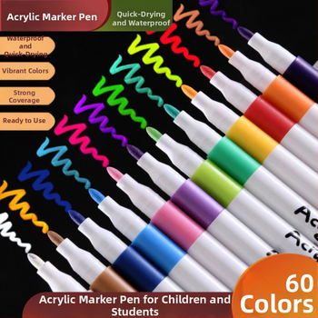 Μαρκαδόροι ακρυλικοί για τέχνη – αδιάβροχοι, αντοχή στο ξεθωριάσμα, κατάλληλοι για γκράφιτι, κεραμικά και ακουαρέλα – Joyful