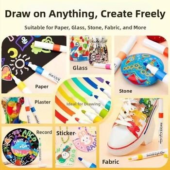 Μαρκαδόροι ακρυλικοί για τέχνη – αδιάβροχοι, αντοχή στο ξεθωριάσμα, κατάλληλοι για γκράφιτι, κεραμικά και ακουαρέλα – Joyful