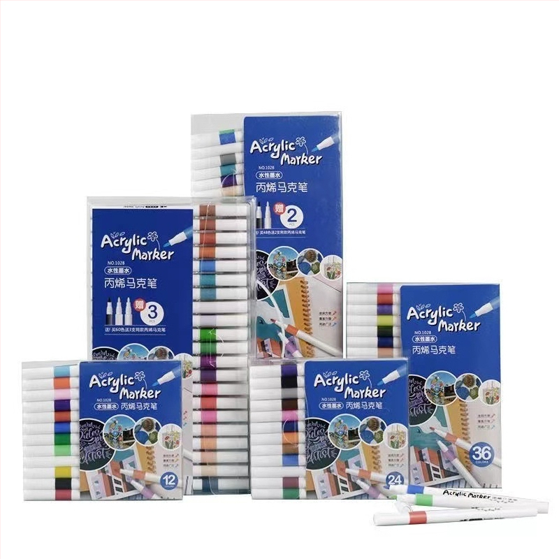 Акрилни маркери за изкуство – водоустойчиви и не избледняват, подходящи за графити, керамика и акварел – Joyful