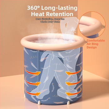Αναδιπλούμενος κάδος μπάνιου για ενήλικες, PVC/νάιλον ύφασμα, κατάλληλο για μπάνιο, μάρκα Water Beauty