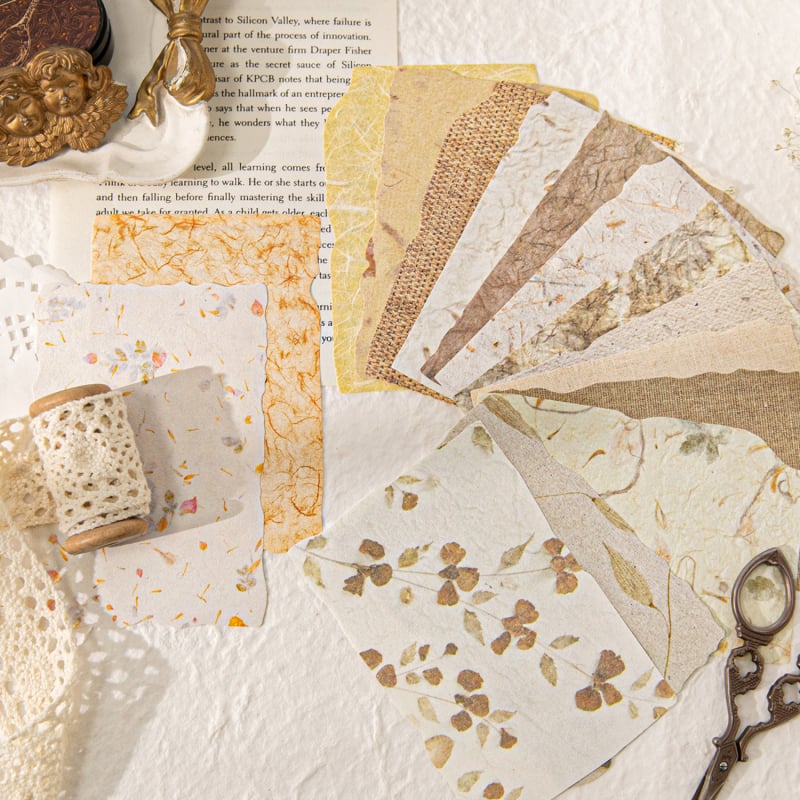 Papir za izradu – serija Light & Shadow, vintage dnevnik DIY podloga, 28 listova, 6 dizajna