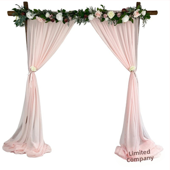 Perlų šifono užuolaida – rankų darbo, pritaikoma gimtadienio dekoracijoms