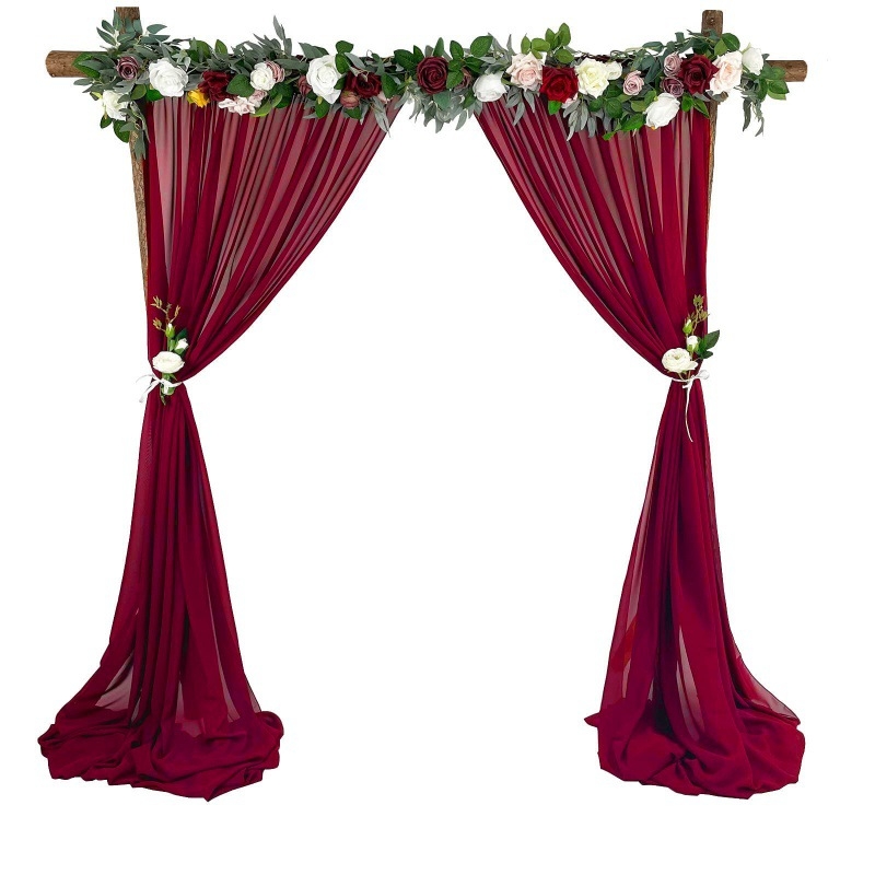 Perlų šifono užuolaida – rankų darbo, pritaikoma gimtadienio dekoracijoms