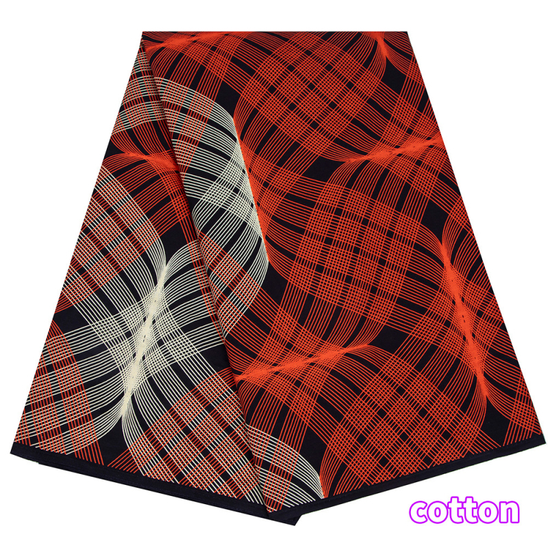 Afrikos batiko medvilnės kaliko audinys su dvipuse geometrijos spauda — 100% medvilnė, vaškinis dažymas, audinys; panaudojimas: skrybėlėms, megztiniams, krepšiams, pagalvėms ir drabužiams.