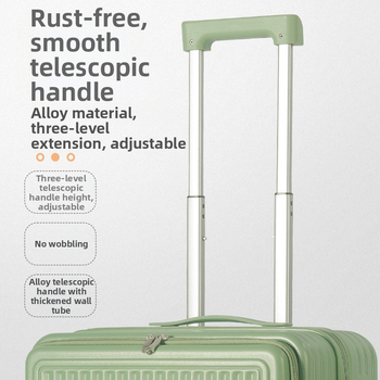 Βαλίτσα ταξιδιού με μπροστινό άνοιγμα, ABS+PC υλικό, άνοιγμα με φερμουάρ, ευέλικτοι τροχοί, αδιάβροχη, αντιβακτηριακή, πολύ ελαφριά, βάρος 3,2 kg