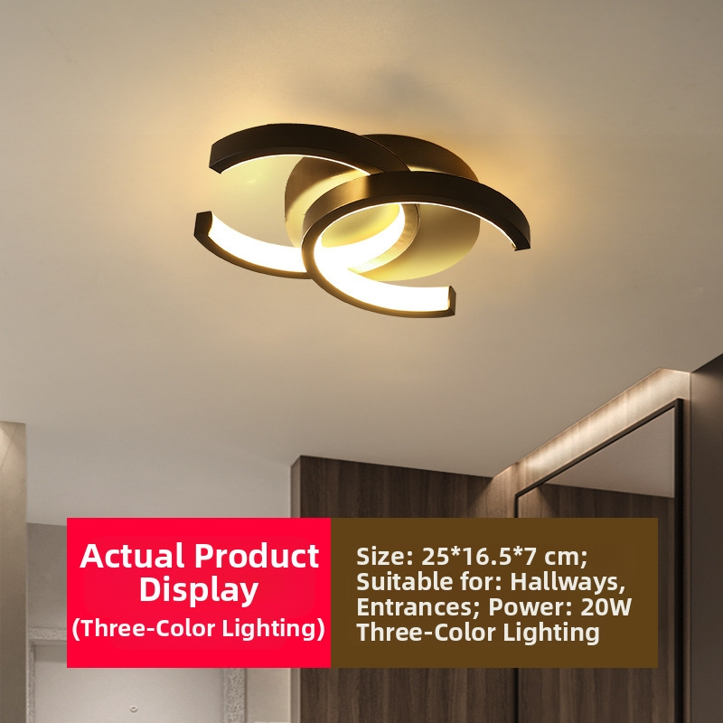 Lampă de plafon LED în stil scandinav modern pentru hol și vestibul – 220V, sursă LED, acoperire 5–10 m², CRI 80–90, durată de viață 10000 h