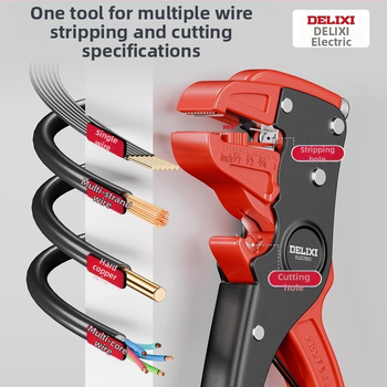 Delixi Πένσες Αποξήλωσης Καλωδίων με Σχήμα Κύβου – Πολυλειτουργικές, Γρήγορη Αποξήλωση, Βιομηχανικού Επιπέδου, Βάρος 0.26 kg