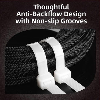 Νάιλον αυτοσφιγκτήρας καλωδίων με πλαστικό κούμπωμα για οικιακή χρήση