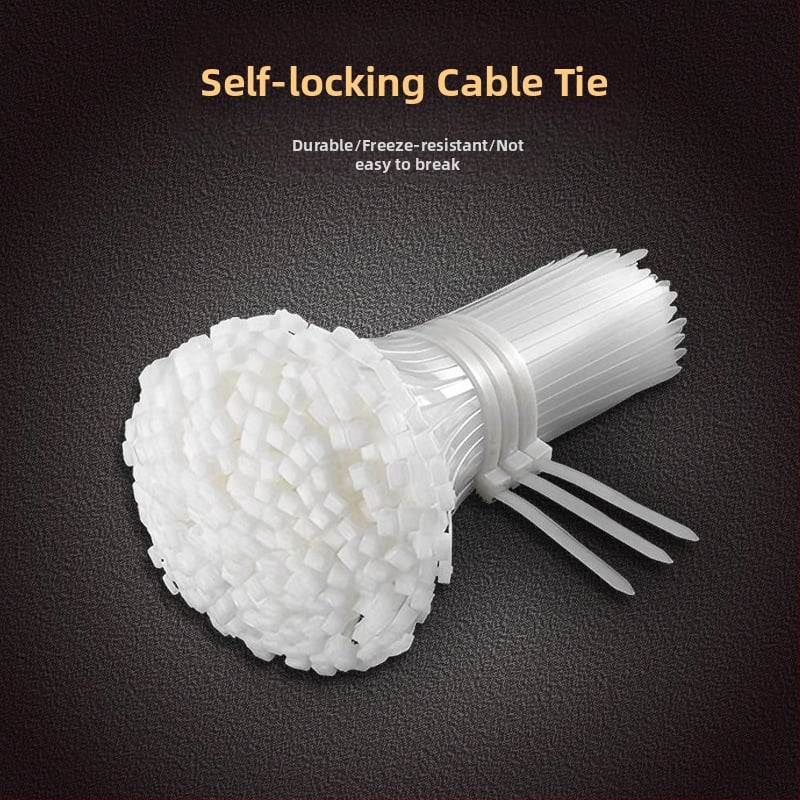 Νάιλον αυτοσφιγκτήρας καλωδίων με πλαστικό κούμπωμα για οικιακή χρήση