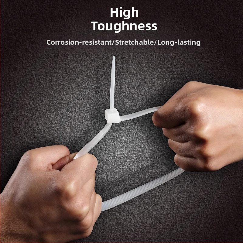 Найлонова самозатягаща се кабелна лента с пластмасова катарама за домашно използване