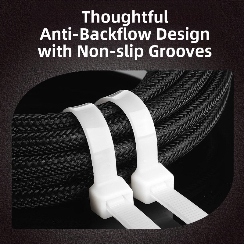 Найлонова самозатягаща се кабелна лента с пластмасова катарама за домашно използване