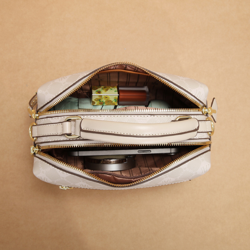 Geantă de umăr din PVC pentru femei, formă orizontală pătrată, închidere cu fermoar, căptușeală PU, capacitate mare, buzunar cu fermoar și buzunar pentru telefon, curea simplă, stil retro urban