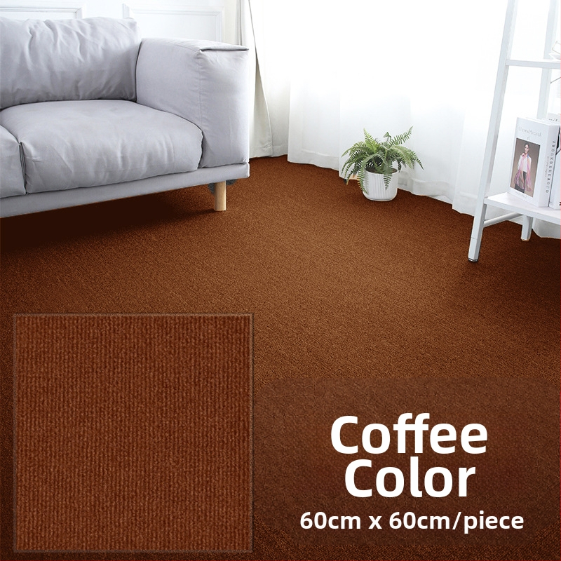 Komerciālais pašlīmējošais paklājs no poliesteru, svītrainais raksts, pastorālais stils, mašīnveidots austs