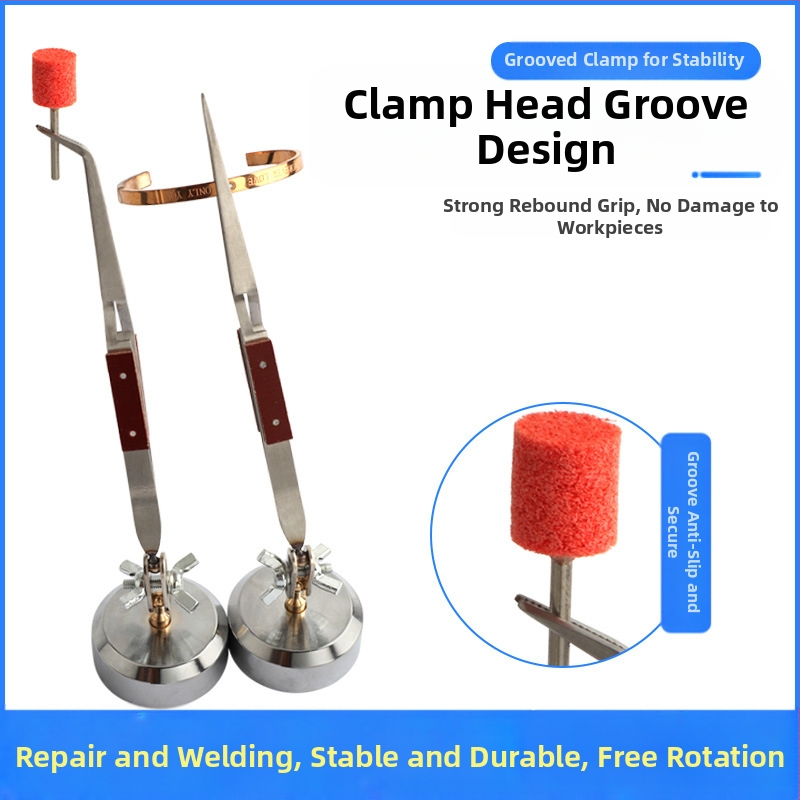 Универсална заваръчна щипка, настолен ъглов дизайн, обратен клип, с прави и извити челюсти, противоскользящи зъбци