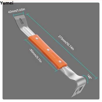 Rozsdamentes acél crowbar ajtók montázsához és padlókaparásához, vastagított kialakítás (Brand: Other; Processing and customization: No; Explosion-proof: No)
