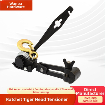 Wanba ratchet tipa vadu saspringtājs siltumnīcā, vadu skava vīnogu trellis, manuāla darbība