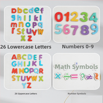 Μαγνητικά αυτοκόλλητα γραμμάτων και αριθμών για την πρώιμη εκπαίδευση – χαρτονένιο παιχνίδι, για ηλικίες 3–6 ετών, πνευματική ανάπτυξη, βασικές μαθηματικές δεξιότητες (Πρόσθεση και Αφαίρεση)