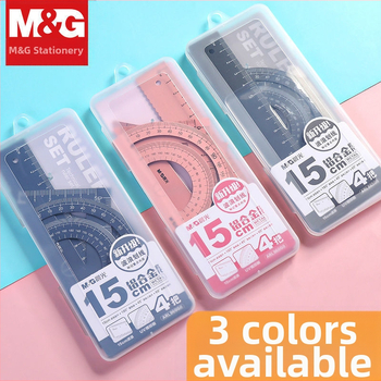 Alumiiniumist sulam joonlaudade komplekt, 4 tk, lainelise joonestusega, selge skaala, koolitarbed